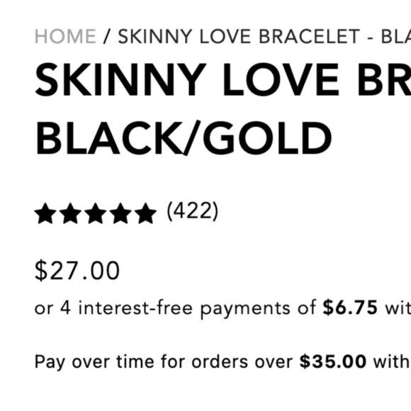 Ubuntu Life Black & Gold Beaded Bracelet - Picture 2 of 5